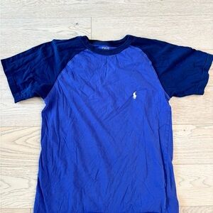 Polo Ralph Lauren Kids Purple and Navy T-Shirt